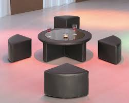 Mini Round Table And Stools Black Expo Party Rentals Round Coffee Table Modern Round Coffee Table Coffee Table