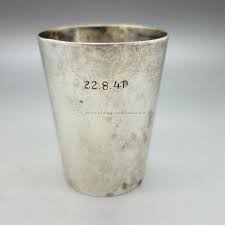 Luftwaffe, silberner Ehrenbecher " Für besondere Verdienste die 3.(F)122 "  (Aufklärungsgruppe 122) - Philipp Militaria Military Antiques