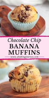 Chocolate Chip Banana Muffins No Added Sugar In 2020 Banana Chocolate Chip Muffins Banana Muffins No Sugar Banana Choc Chip Muffins