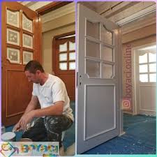 Kapımız oldukça eski ve birbirine paralel dik oluklarla dolu… 3. Kapi Boyama 0216 3534025 Boya Badana Duvar Kagidi Alcipan Ustasi