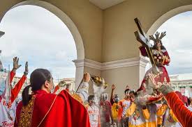 Several black nazarene replicas were placed around churches as well as large lcds put up as the government urged devotees to pray at their communities instead of going to downtown quiapo where. F2vzmfc6eoeppm