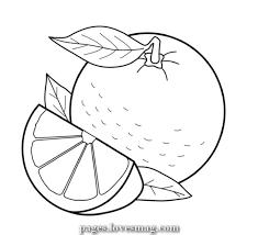 The Best Coloring Pages Of Orange Fruit For College Students Instructional Printable Fruit Coloring Pages Food Coloring Pages Coloring Pages