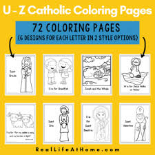 709 best images about ccd coloring sheets on pinterest. Catholic Coloring Pages For Letters U Z 72 Pages By Real Life At Home