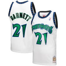 Men's Mitchell & Ness Kevin Garnett White Minnesota Timberwolves 1997-98  Hardwood Classics Reload 3.0 Swingman Jersey