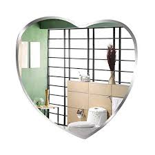 Get free 2 day shipping on qualified frameless rectangle bathroom mirrors products or buy bath department. Frameless Bathroom Wall Mirror Simple And Modern Heart Shaped Vanity Ninthavenue Europe