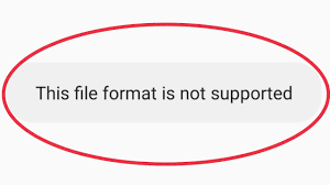 Android This File Format Is Not Supported Problem In Android Youtube