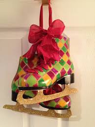 Hand Painted Ice Skates Painted Ice Skates Ice Skating Christmas Ice Skates