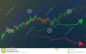 Stock Market Or Forex Trading Graph And Chart Market And