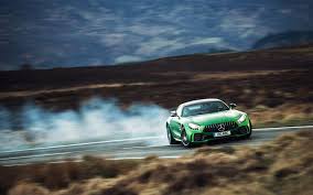 Download Wallpapers Drift 4k Mercedes Amg Gt 2017 Cars Road Supercars Amg Mercedes Besthqwallpapers Com Mercedes Amg Fast Sports Cars Amg