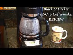 Black Decker 12 Cup Programmable Coffeemaker Review Youtube