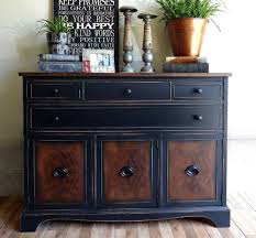 Black Painted Wood Dresser Black Painted Furniture Distressed Furniture Painting Painted Furniture Colors