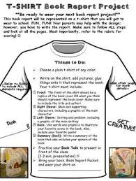 This Engaging Book Report Project Includes Tshirt Project Directions Sheet With Visual Exam Book Report Projects Book Report Ideas Middle School Book Report