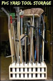 Get organized with diy pvc garden tool rack. Pin On Storage Ideas
