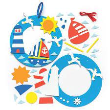 This party is too cute has so many ideas that would be perfect for any under the sea themed event! Couronne Bord De Mer Bricolage De Vacances Activite Manuelle Plage Bricolage Ete