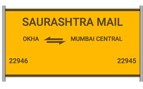 22946 saurashtra mail okha to mumbai central train