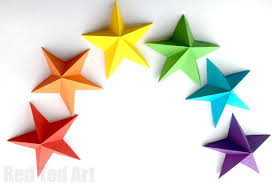 Search more hd transparent stars image on kindpng. 3d Paper Star Kirigami Red Ted Art Make Crafting With Kids Easy Fun