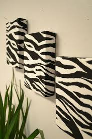 Zebra Print Fabric Wall Hanging Wall Decor Mini Fabric Wall Decor Fabric Wall Hanging Zebra Decor