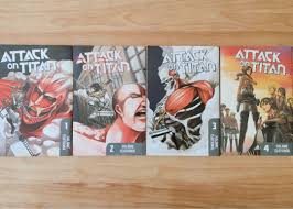 Shingeki no kyojin , 进击的巨人 , 進撃の巨人 , 진격의 거인 , attack on titan. Attack On Titan Manga Vol 1 4 Hobbies Toys Books Magazines Comics Manga On Carousell