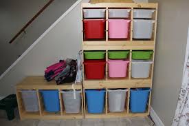 Ikea Trofast Storage In My Foyer Still A Work In Progress But A Start Ikea Trofast Storage Ikea Trofast Ikea Toy Storage