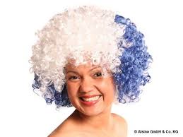 2019 Copa Mundial Fútbol Rusia Fans Peluca