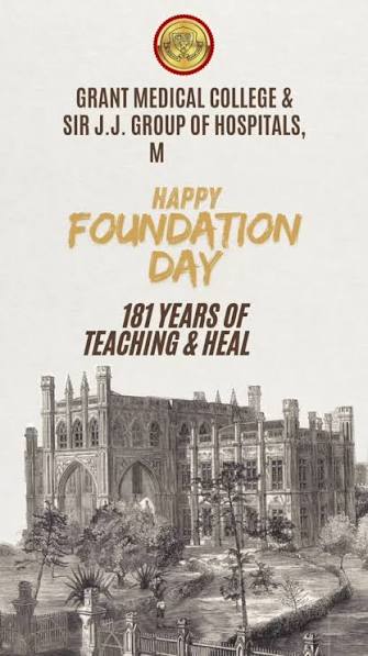#Happy Foundation Day #jjhospital #ggmcjjh #grantmedicalcollege #ggmc