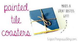 By using drink coasters, you can encourage your guests to place their drink container on the coaster instead. Diy Painted Tile Coasters Jenna Kate At Home