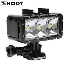 Shoot 30m 300lm Underwater Led Video Diving Light For Gopro Hero 8 7 5 6 Black Yi 4k H9 Lighting Fill Lamp For Gopro 8 Accessory For Gopro Hero Gopro Hero 3 Lightgopro Hero 4 Waterproof Aliexpress