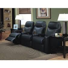 Amazon Com Showtime Collection Black Leather Motion Home Theater Sofa Couch Chair Home Kitchen Home Theater Seating Living Room Sets Living Room Sofa