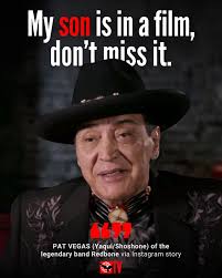 Courage' takes the mic. 🎤✨ Vocalist, writer, producer, and 1/4th of the  legendary band #Redbone, Pat Vegas (@patredbonevegas) is rallying behind  @CourageTheFilm — where his son PJ Vegas (@pjvegas) stars as Tony.