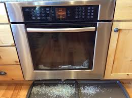 This is because they do not react to the microwaves that are sent out by the oven. Bosch Oven Door Glass Shattered During Self Clean