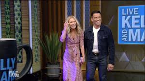 Kelly Ripa welcomes husband Mark Consuelos to 'Live' as new co-host