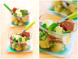 A Potato Salad To Love Mint Potato Pea And Bresola Salad La Tartine Gourmande Mint Salad Lunch Snacks Eat