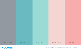 It's basically a more shimmering pink shade with a warmer tone. Sarah Chris Wedding Palette Grey Suits Teal Haint Blue Dresses And Pink Peachy Flowers Accent Bedroom Color Schemes Bedroom Turquoise Colorful Kids Room