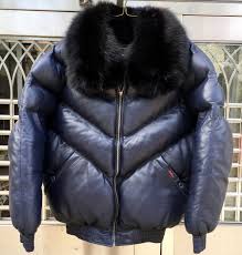Darucci V Bomber Black Sheepskin Leather Not Goose Down Fur Hood Jacket Leather Bomber Jacket Sheepskin Jacket
