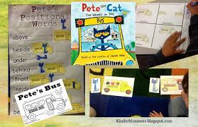 Christina S Kinder Blossoms Positional Words With Pete The Cat The Wheels On The Bus Pete The Cat Wheels On The Bus Positional Words Kindergarten