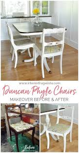 Duncan Phyfe Dining Chair Set Makeover In 2020 Dining Chairs Diy Redo Dining Chairs Dining Chair Makeover