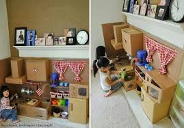Dinámicas y juegos para niños por zoom. Rincon De Juego Para Construir Con Nuestros Ninos Diy Kids Kitchen Kids Kitchen Recycled Toys
