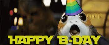 Star wars and baseball combine in one glorious gif. Porg Happy Birthday Gif Porg Happybirthday Hbd Discover Share Gifs Star Wars Gif Birthday Gif Star Wars Birthday