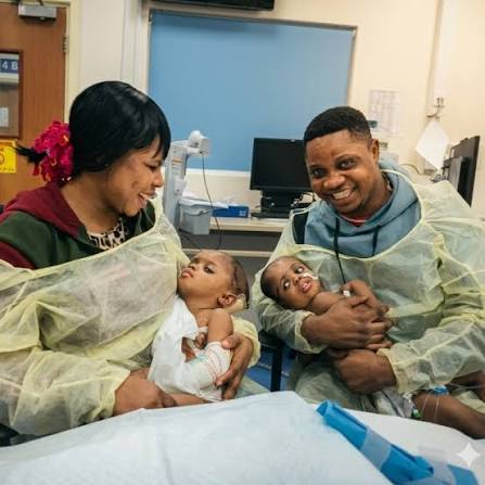 Twin sisters Mercy and Goodness, born joined at the skull in Nigeria in  June 2023, have been successfully separated after a series of  groundbreaking AI-assisted surgeries. The rare craniopagus twins underwent  four