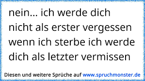 Nein Ich Werde Dich Nicht Als Erster Vergessen Wenn Ich Sterbe