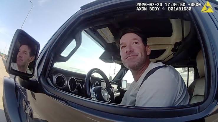 Body camera video shows former NFL quarterback Tony Romo arrest
