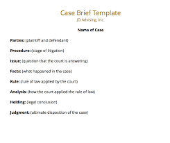 What Is An Example Of A Law School Case Brief Template Jd Advising Law School Brief Template Law School Prep