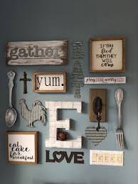 Make baking a little more fun with these quirky and cheerful wall art signs. 42 Fabulous Kitchen Wall Art Ideas Farmhouse Dining Rooms Decor Home Decor Kitchen Home Decor