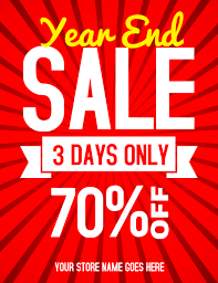 Expire after three years either in march or sept. Year End Sale Flyer Template Postermywall
