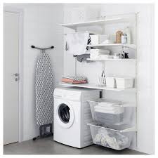 Algot Wall Upright Shelves Drying Rack White Ikea Laundry Room Layouts Small Laundry Room Organization Ikea Laundry Room