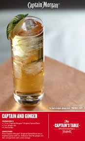 Captain Ginger With Captain Morgan Original Spiced Rum Ginger Ale Whisky Cocktails Drinks