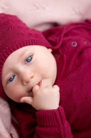 Dziecięcy sweter bawełniany MADISON BORDO