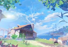 alanya village characters art atelier totori the adventurer of arland atelier series anime scenery environment concept art
