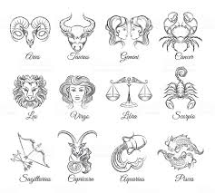 Zodiac Graphic Signs Vector Astrological Zodiac Symbols Or Zodiac In 2020 Sagittarius Tattoo Horoscope Tattoos Tattoos
