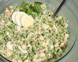Retro Pea Salad Great For Bbqs Peas Hard Boiled Eggs Cheddar Cheese Marzetti Slaw Dressing Pimento Celery A Pea Salad Cold Pea Salad Pea Salad Recipes